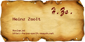 Heinz Zsolt névjegykártya
