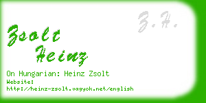 zsolt heinz business card